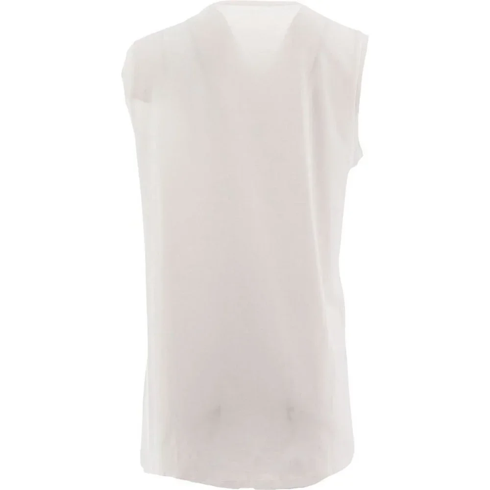 NWT LANDS' END WOMEN'S COTTON-MODAL LACE TRIM SLEEVELESS TOP WHITE XS & SMALL - Picture 4 of 12
